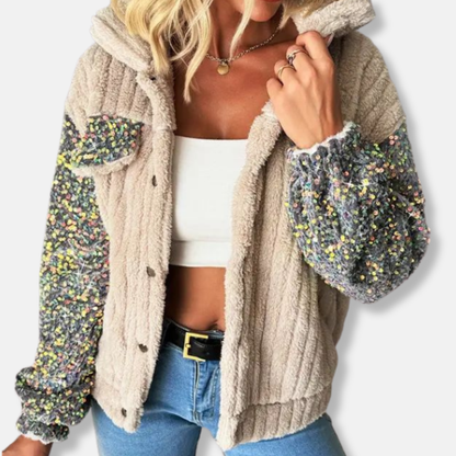 Isla Relaxed Fit Shacket | Sequin Embellishment Cropped Shacket