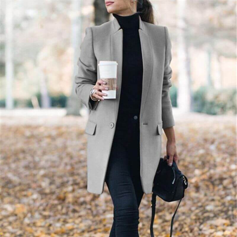 Elegant Fitted Long Coat
