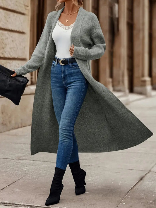 Solid Color Batsleeve Knitwear Sweater Cardigan Jacket