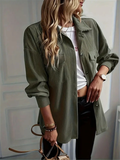Loose-fit women's commuter jacket