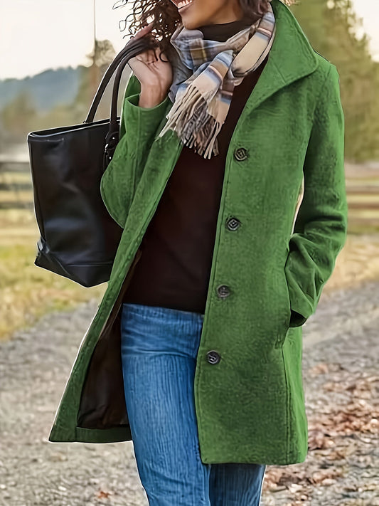 Woolen Mid-Length Autumn Winter Coat