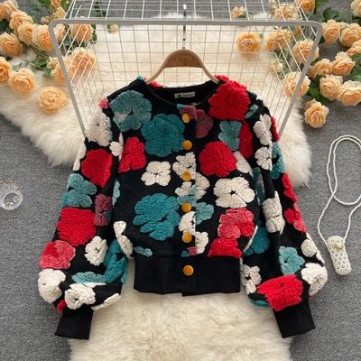 Women’s retro chic contrast cardigan