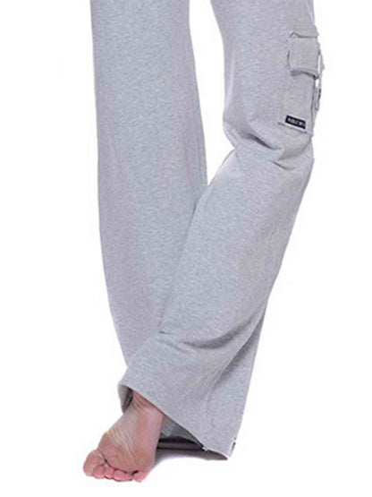 Women's mid rise cargo wide leg pants