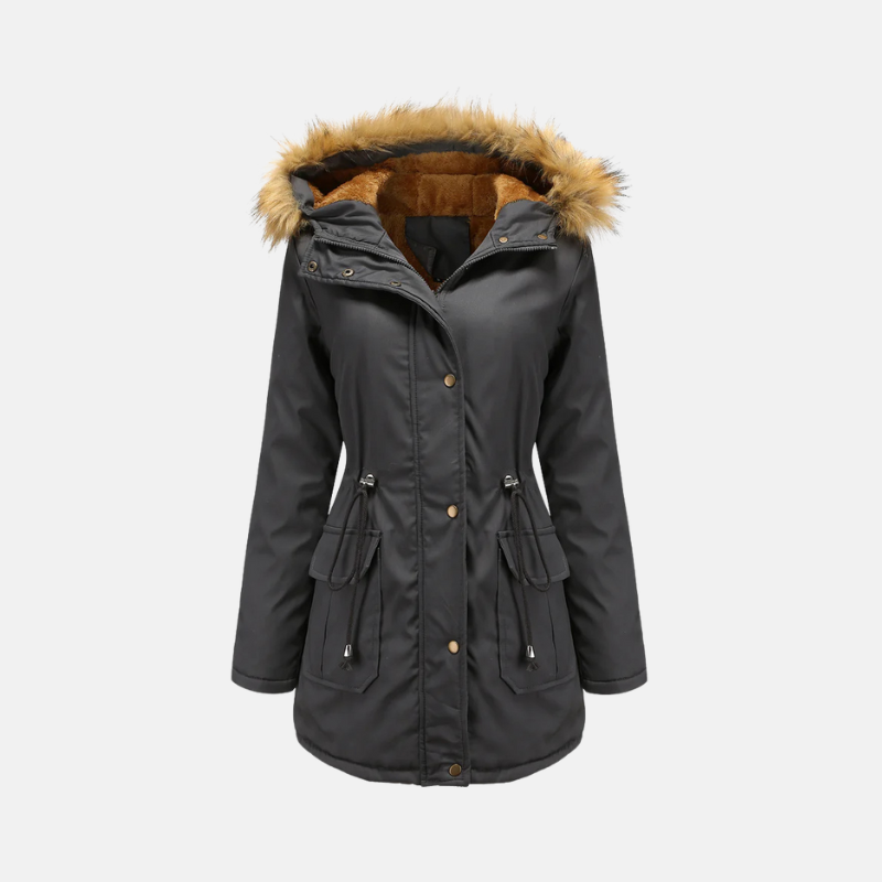Fleece Lined Tailored Fit Parka Jacket 