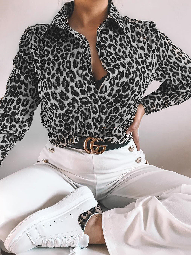 Leopard Print Blouse
