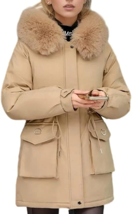 Insulated Mid-Thigh Fit Parka Coat