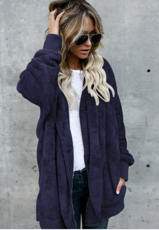 Reversible Mid-Length Fur Jacket