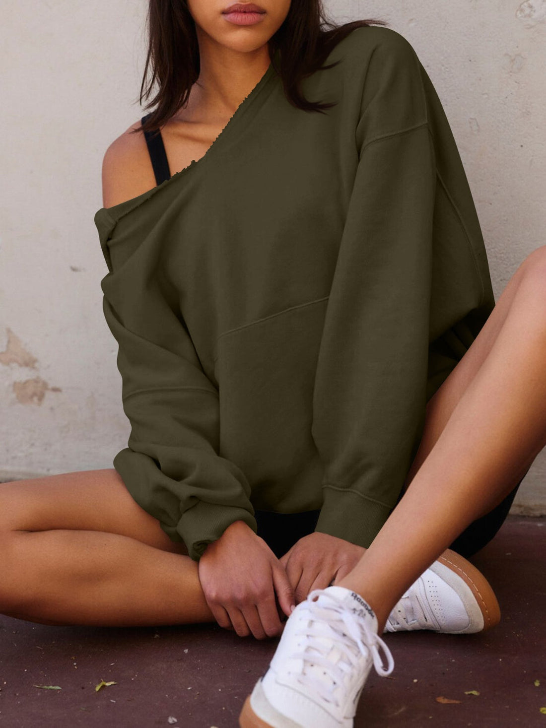 Jodi - dropped shoulder long sleeve hoodie