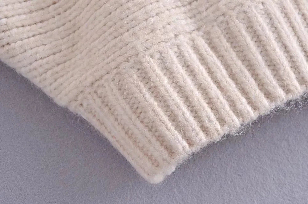 Women's faux pearl sweater