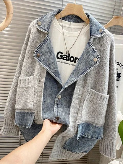 Women's stylish split denim vest