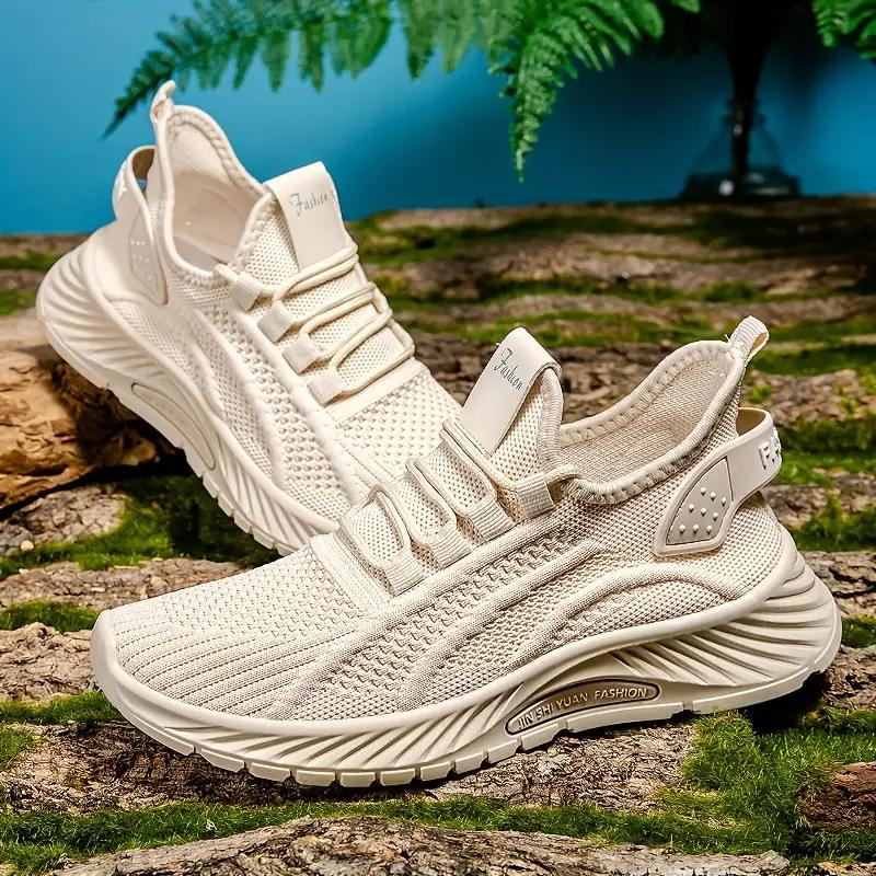 Women's Athletic Sneakers - Breathable Mesh - Slip-On Sock Fit - Chunky Grip Sole