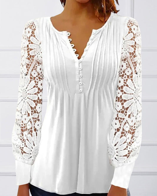 Lace Long Sleeve Top