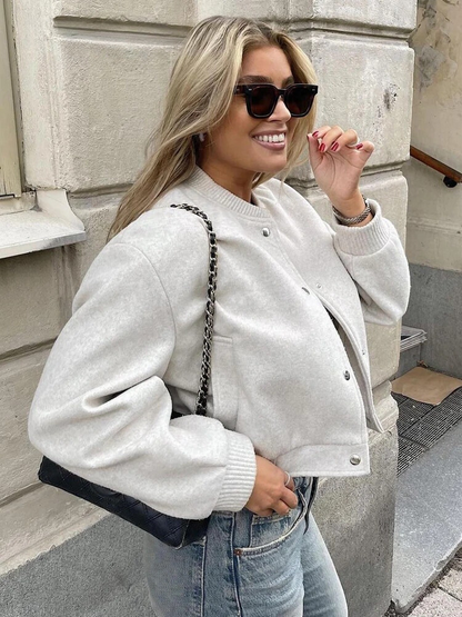 Women's stand up collar coat