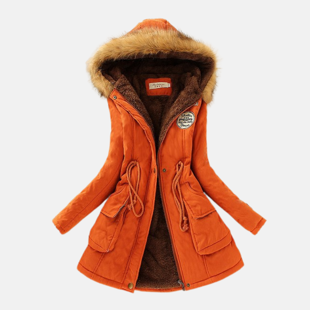 Fleece Lined Water Resistant Parka Jacket 