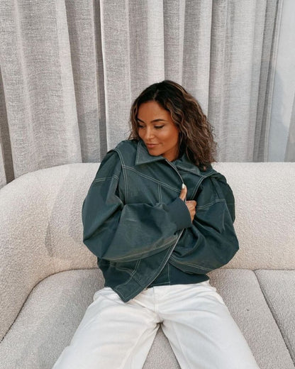 Women's chic bomber jacket