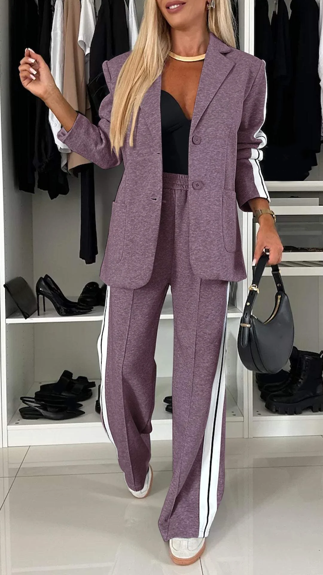 Women's long casual professional suit