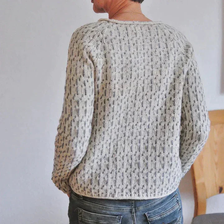 Women's elegant grey sweater