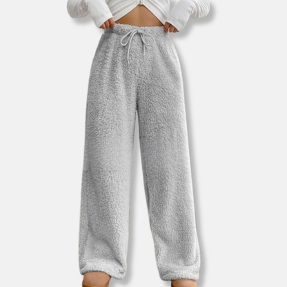 Women’s Lounge Pants – Plush Fleece – Relaxed Fit – Drawstring Waist – Full Length