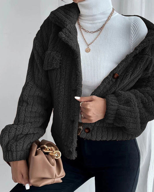 Thick Casual Plain Coat