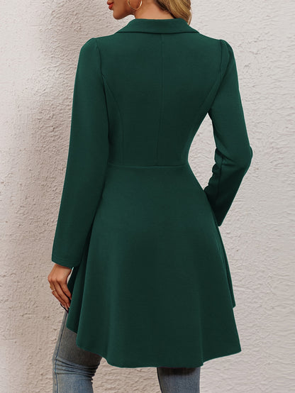 Long-sleeved single-button suit skirt jacket for women