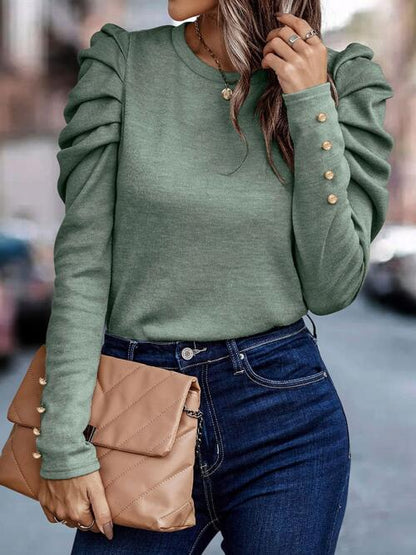 Lio - puff sleeve blouse top