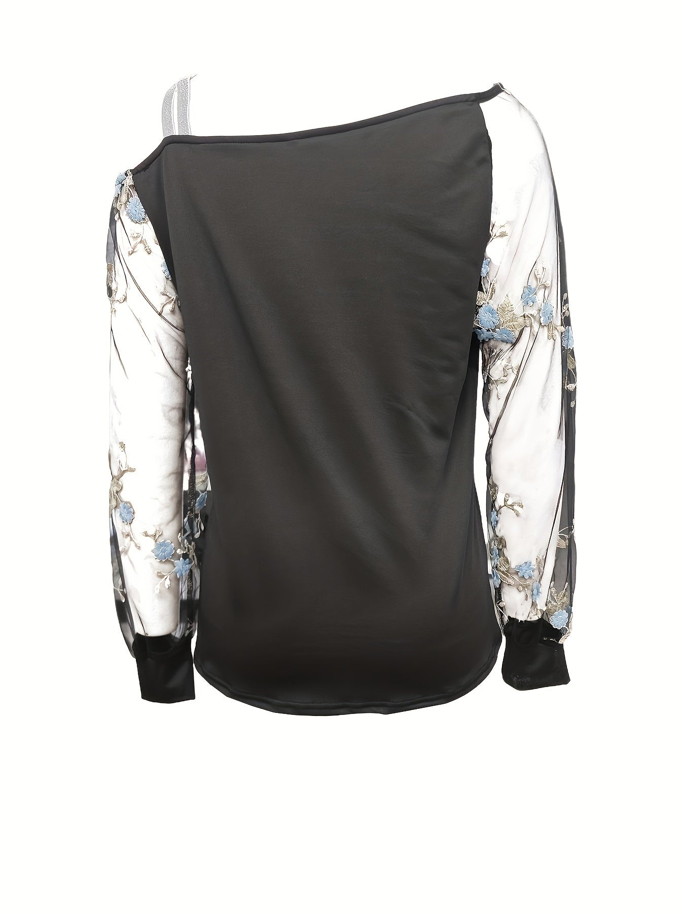 Elegant off-shoulder long-sleeved top for women