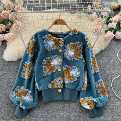 Women’s retro chic contrast cardigan