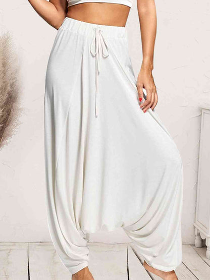 Liana - tied mid waist long harem pants