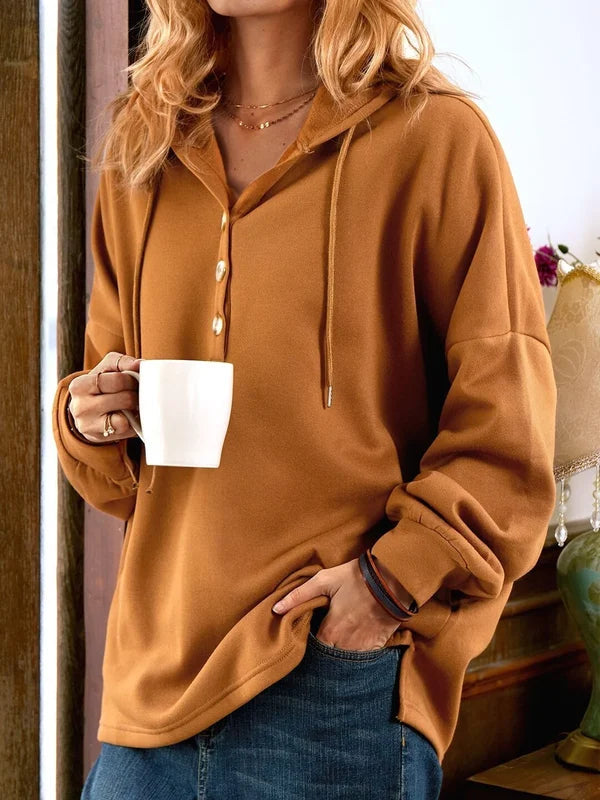 Women's fleece pullover hooded sweatshirt