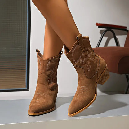Women's retro cowboy boots