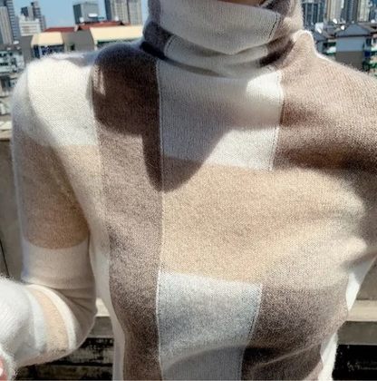 Women's loose collar cashmere sweater