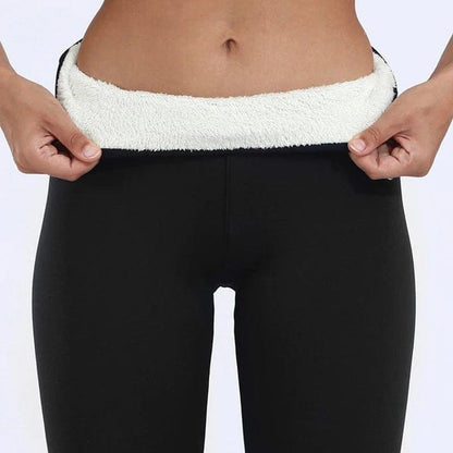 Women's plus size thickened warm leggings