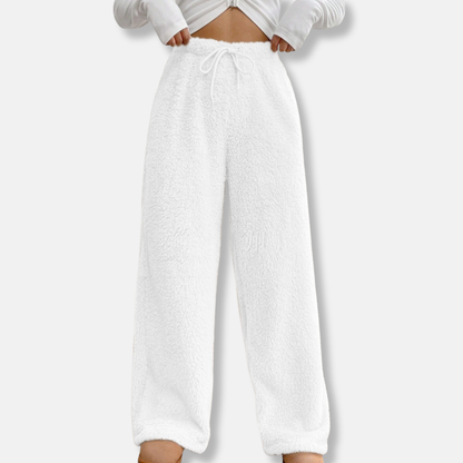 Women’s Lounge Pants – Plush Fleece – Relaxed Fit – Drawstring Waist – Full Length