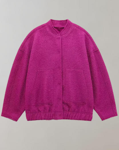 Women's oversized bomber jacket