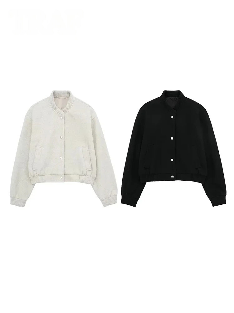 Women's stand up collar coat