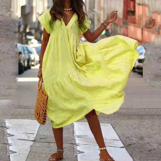 Flowy Lightweight Flutter Sleeve Dress