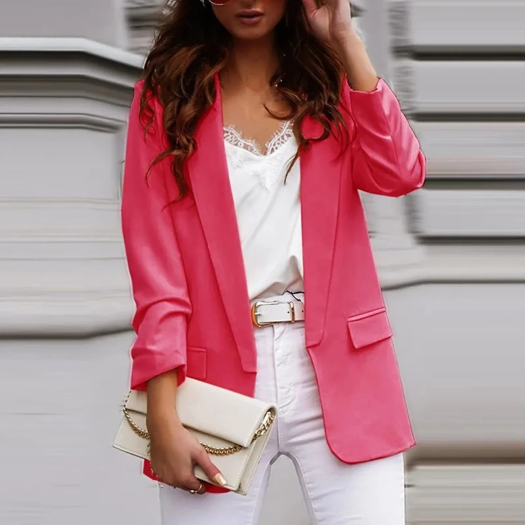 Women's elegant colorful blazer