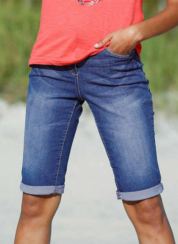 Amanda - Comfy Jean Shorts for Summer