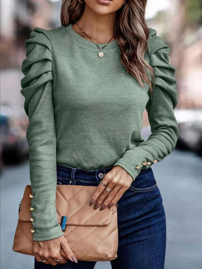 Lio - puff sleeve blouse top