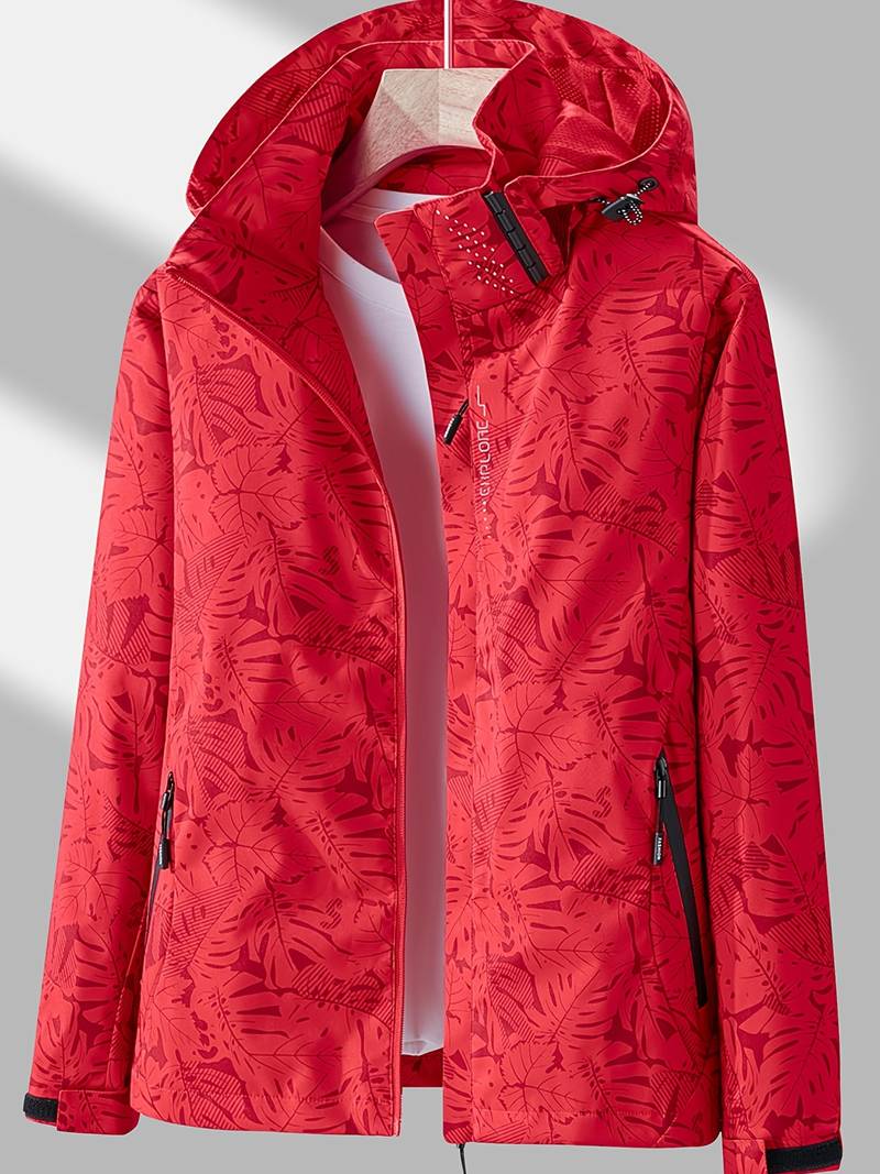 Women's elegant printed winter jacket