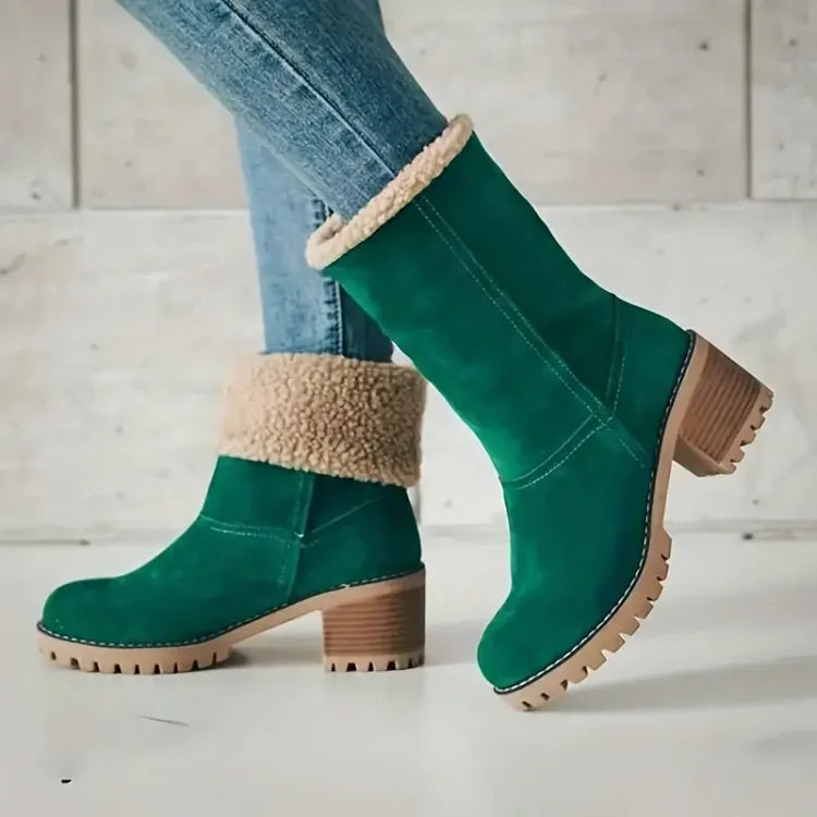 Women's winter mid tube two wear snow boots
