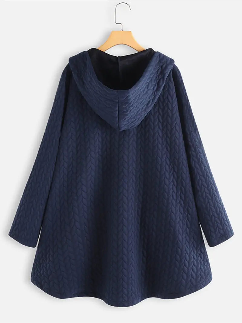 Women's quilted hooded winter coat