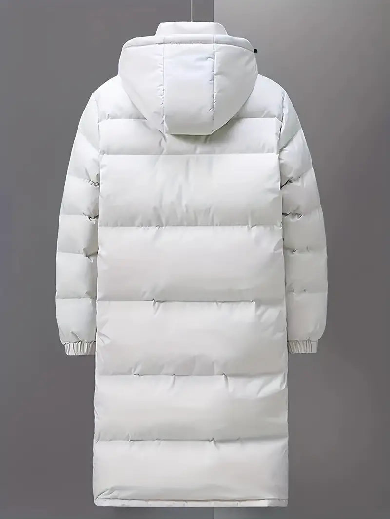 Women's mid-length down parka thick winter coat