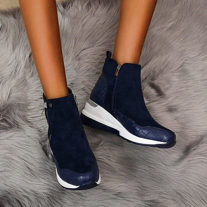 Women's fashionable wedge ankle boots