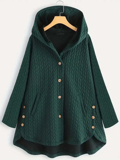 Women's quilted hooded winter coat