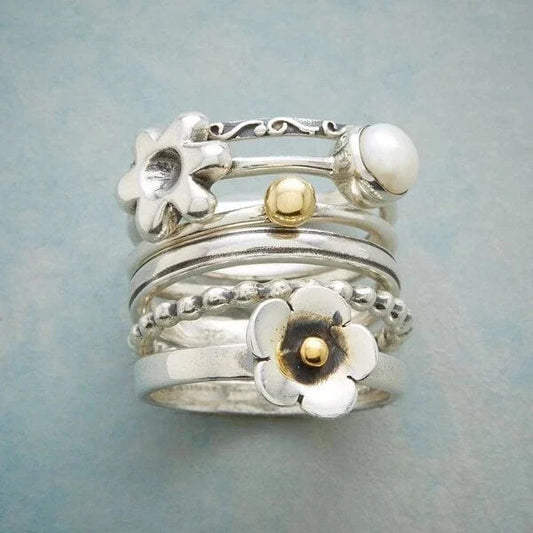 Floral Design Luxurious Set Ring