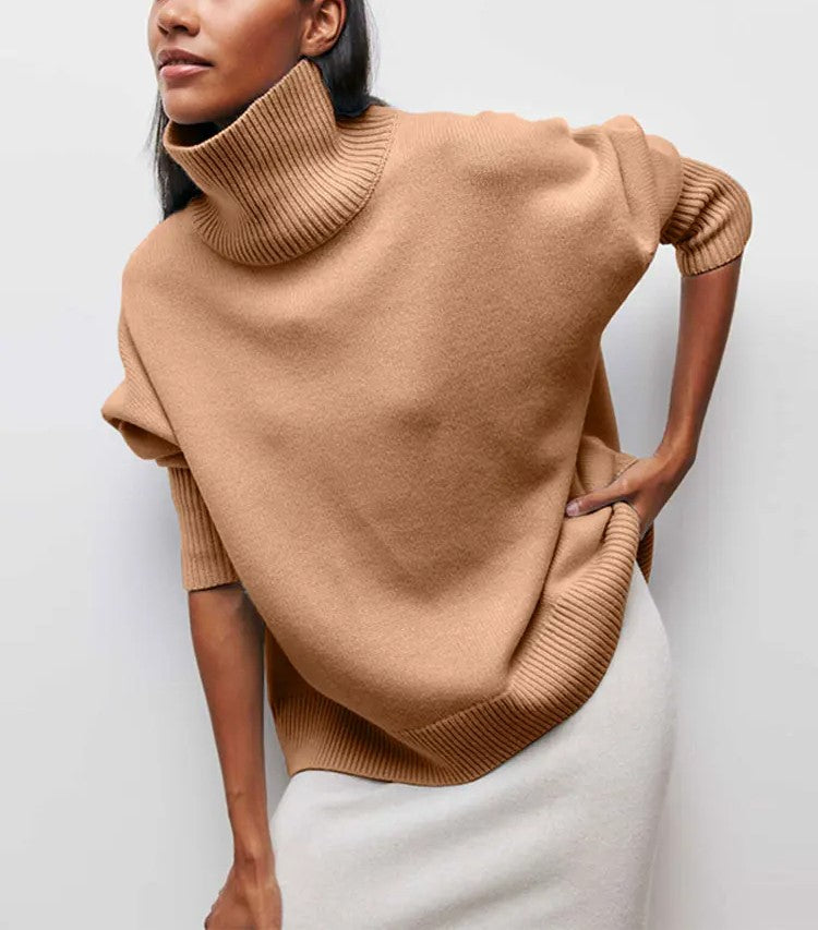 Knitted Turtleneck Top