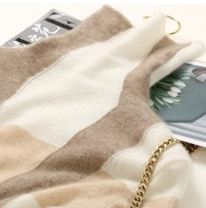 Women's loose collar cashmere sweater