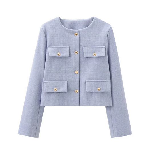 Flap Pocket Short Jacket