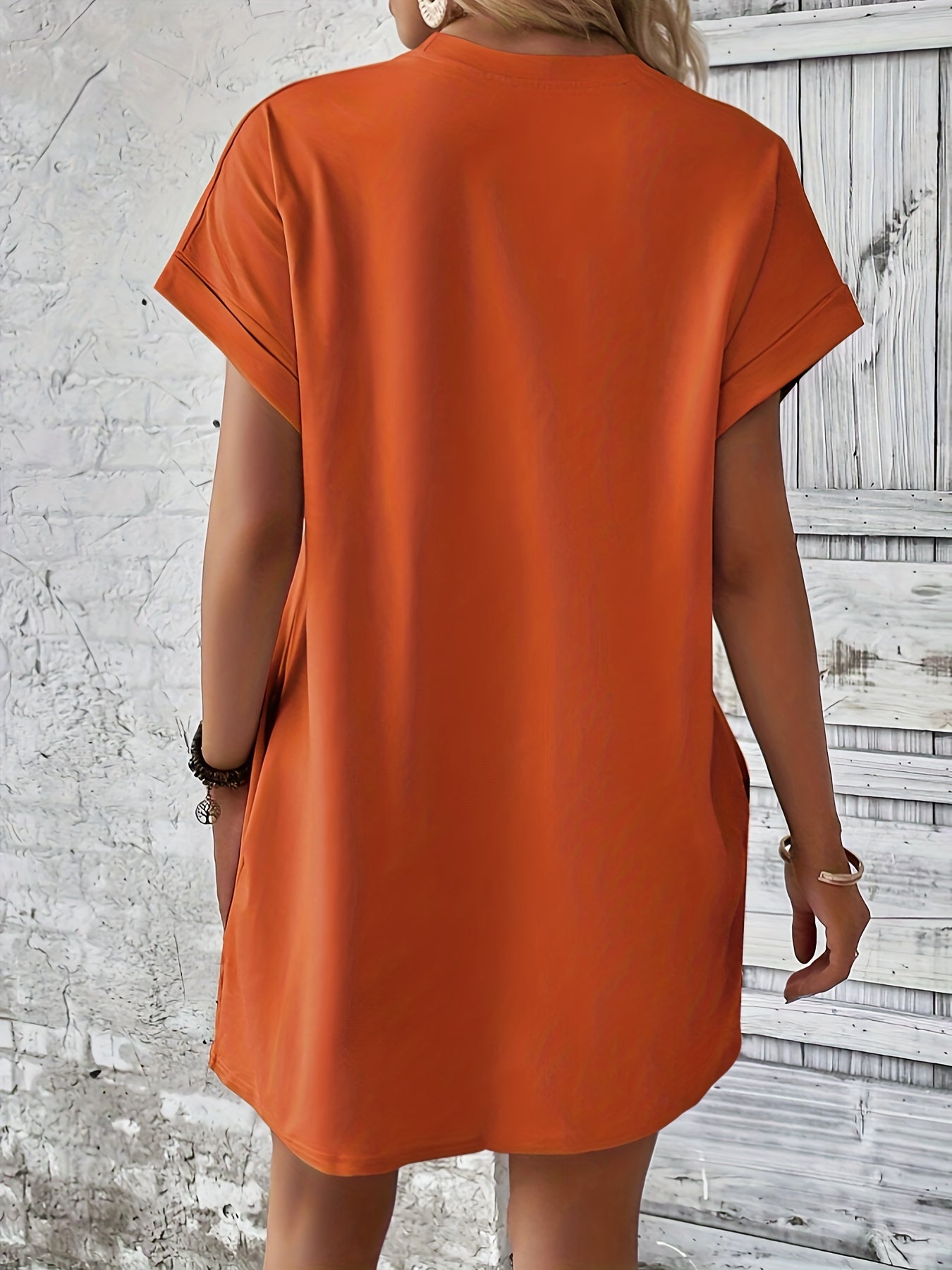 Graphic Print Loose Fit T-Shirt Dress